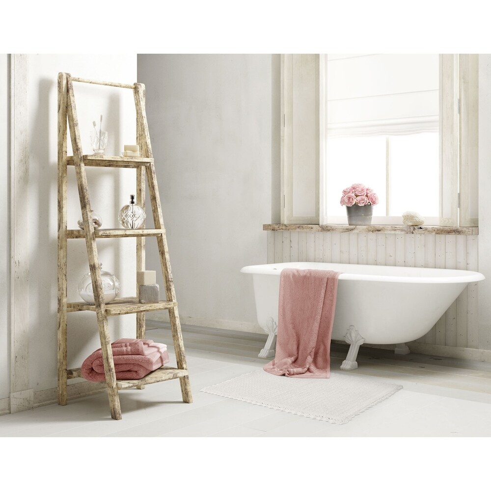 B... in x 24 in./20 in 17 in x 34 in Laura Ashley Rachel Lurex Bath Rug Set 