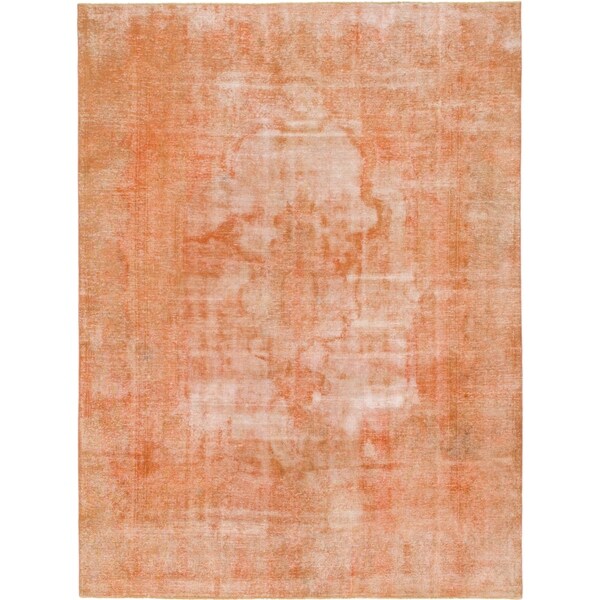 Hand Knotted Ultra Vintage Wool Area Rug - 9' 5 x 12' 9
