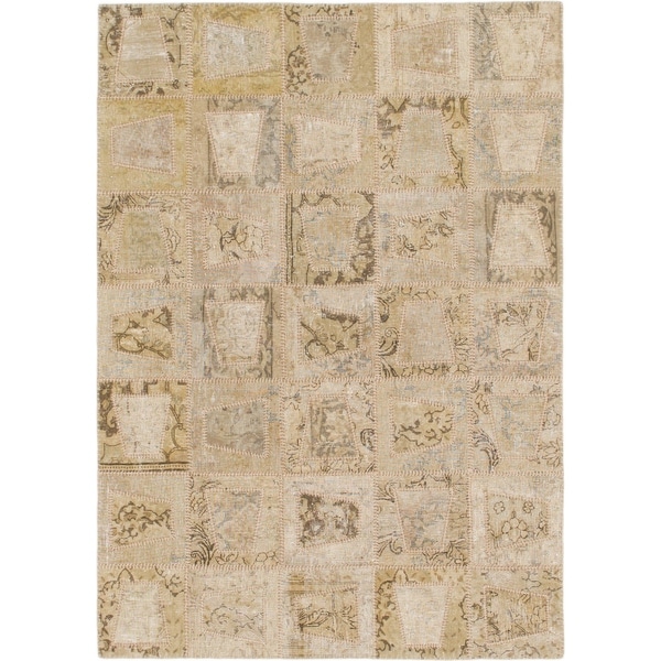 Hand Knotted Ultra Vintage Wool Area Rug - 5' x 7'