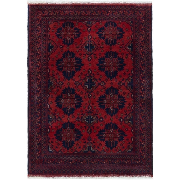 ECARPETGALLERY Hand-knotted Finest Khal Mohammadi Dark Copper Wool Rug - 3'5 x 4'9