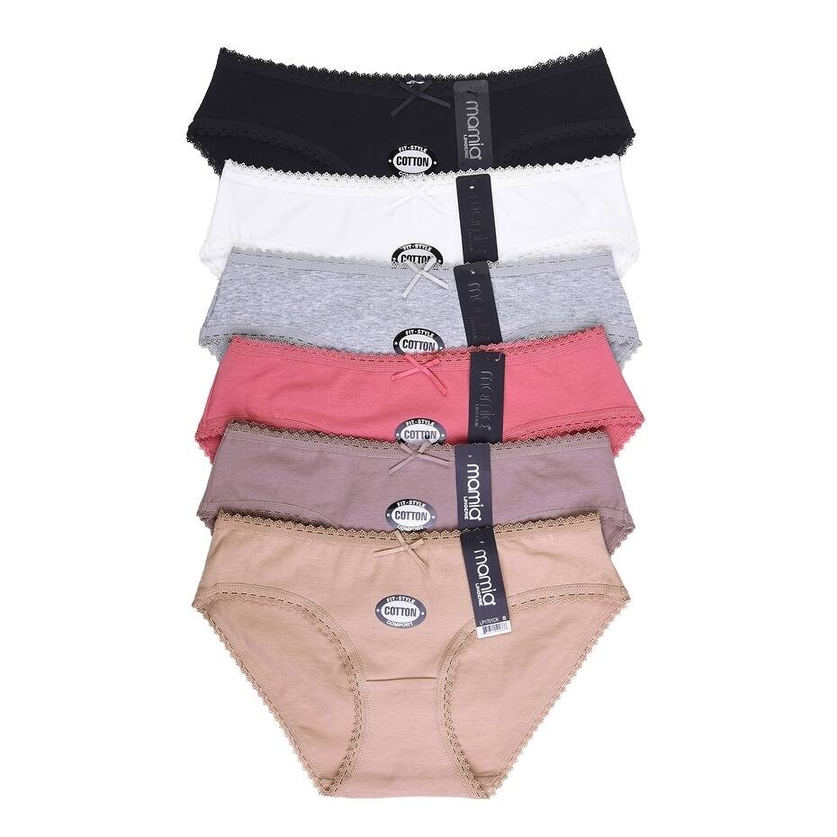 Sofra Intimate Sets 12-Pack Cotton Bikini, size MD