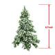 ALEKO Artificial Christmas Tree with Snow Dusted Tips 6 Foot