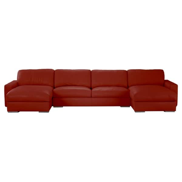 Shop Made To Order Roche Studio Logan Top Grain Leather Sectional