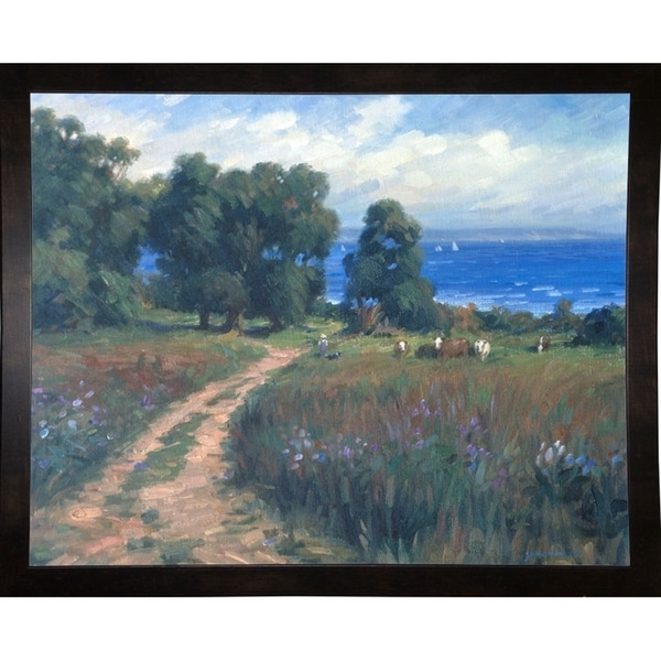 Pathway To The Sea-GHA37988 Print 14.25"x18" by Ghambaro