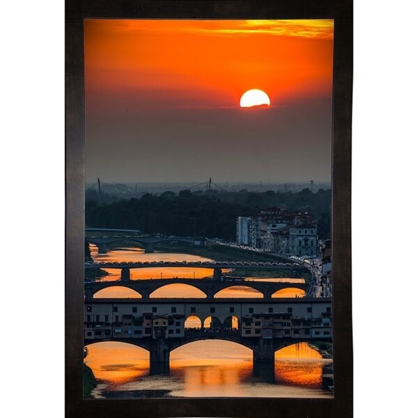 Crimson sky-GIUTOR113968 Print 14"x9.25" by Giuseppe Torre