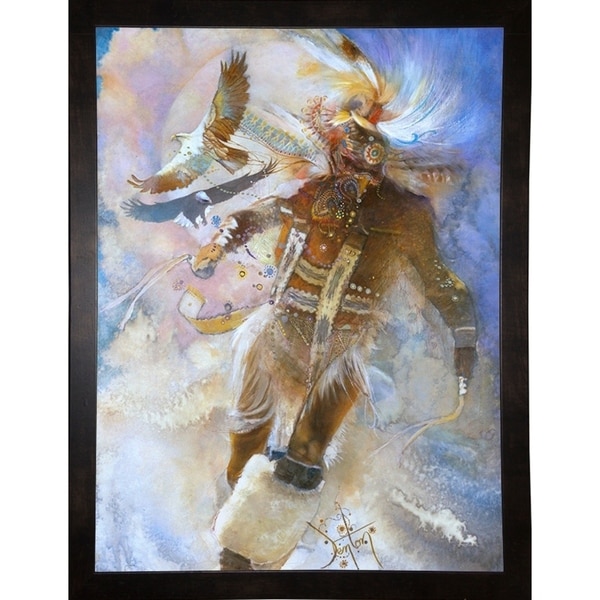 The Eagle Dancer-DENLUN75498 Print 41.75"x31.25" by Denton Lund