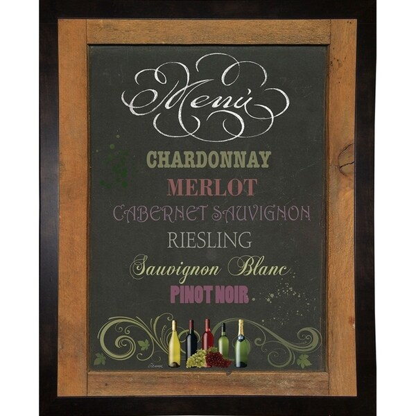 Menu Wine-MICGLE135160 Print 20.25"x16" by Michelle Glennon