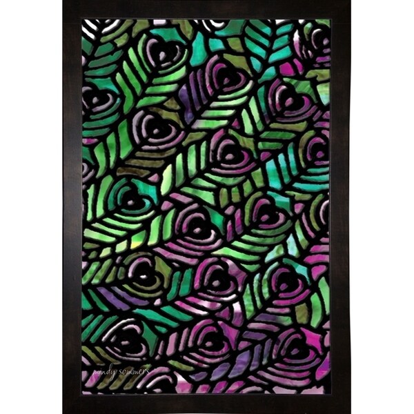 Peacock Pattern-MINSOM112496 Print 15"x10" by Mindy Sommers