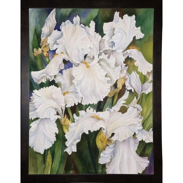 White Iris-JOAPOR2178 Print 26.5"x20" by Joanne Porter