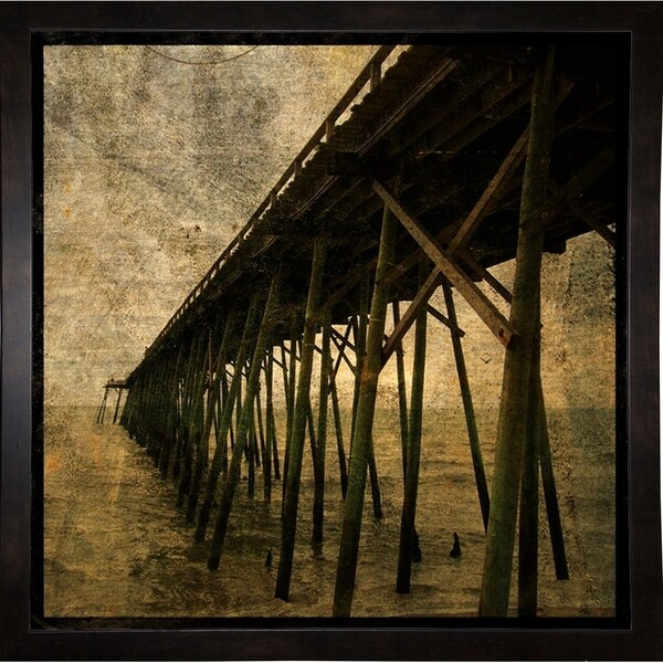 Ocean Pier No. 1-JOHGOL92892 Print 15.75"x15.75" by John W. Golden