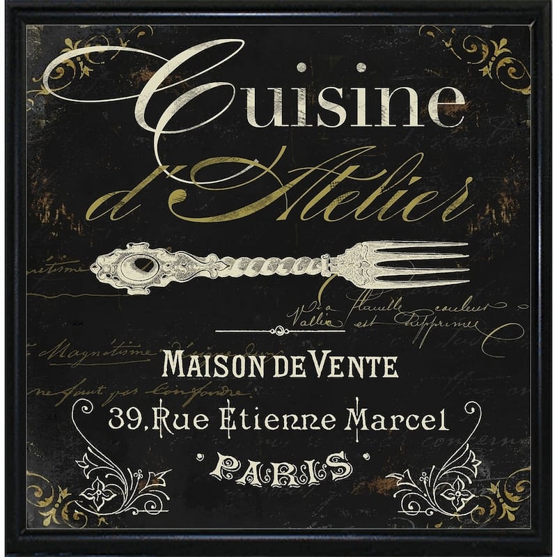 La Cuisine I-COLBAK138156 Print 24"x24" by Color Bakery - metal frame flat back