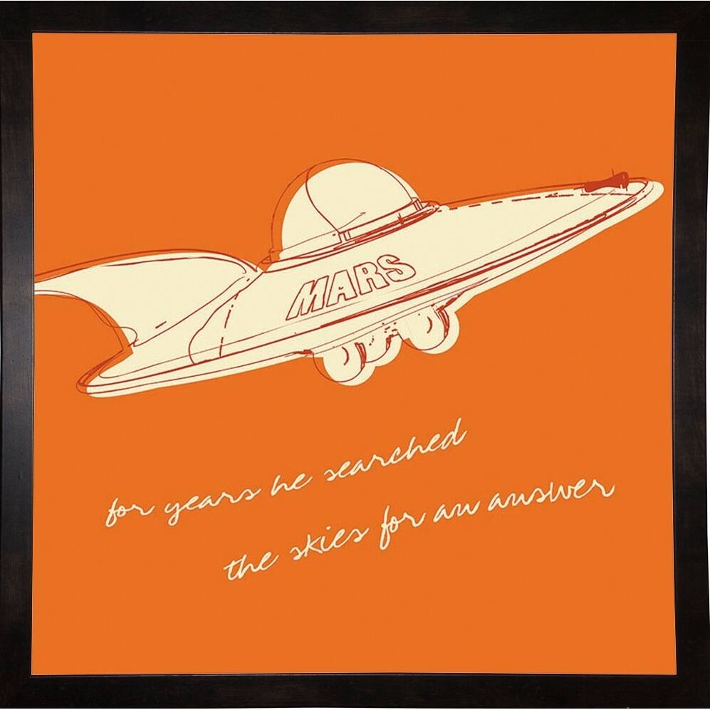 Lunastrella Flying Saucer (square) -JOHGOL88481 Print 20"x20" by John W. Golden