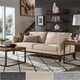 Carson Carrington Siauliai Linen Upholstered Sofa and Loveseat - Thumbnail 0