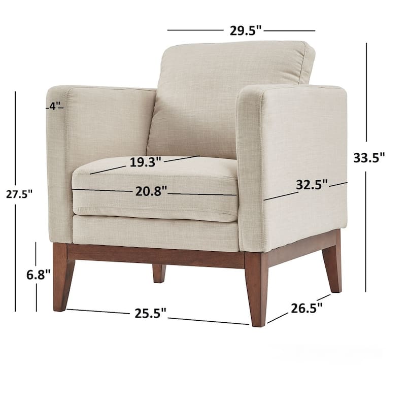 Vail Linen Upholstered Accent Chair by iNSPIRE Q Modern