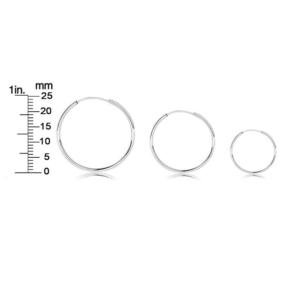 Shop Sterling Silver Endless Round Hoop 