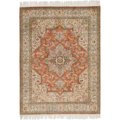 Pink Hand Knotted Unique One Of A Kind Area Rugs Online At Pink Hand Knotted Unique One Of A