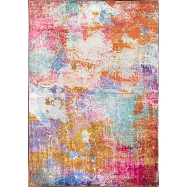 Orian Rugs Symmetry City Sunrise Multi Area Rug - 7'10" x 10'10"