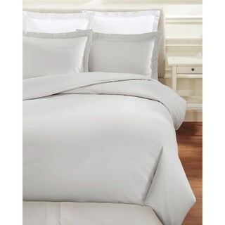 Melange Home Queen 300 Thread Count Cotton Percale Single Marrow Stripe Sheet Set Grey/ White at No