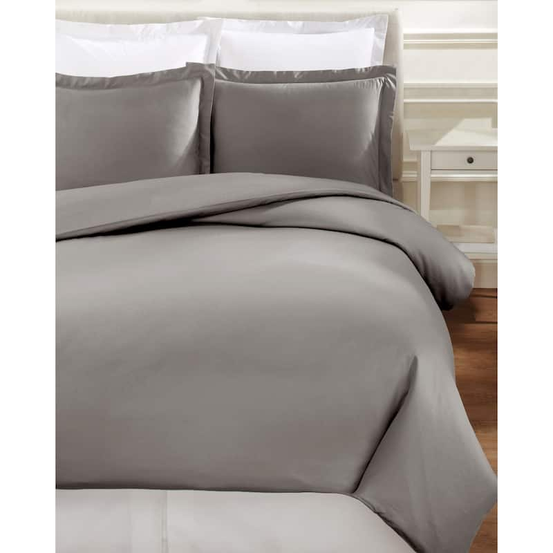 Home Sweet Home Collection 600 Thread Count Cotton Hemstitch Duvet Set