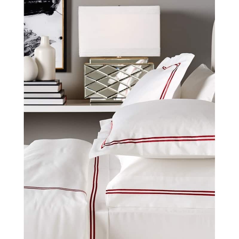 Home Sweet Home Collection Cotton 2 Stripe Embroidery Duvet Set
