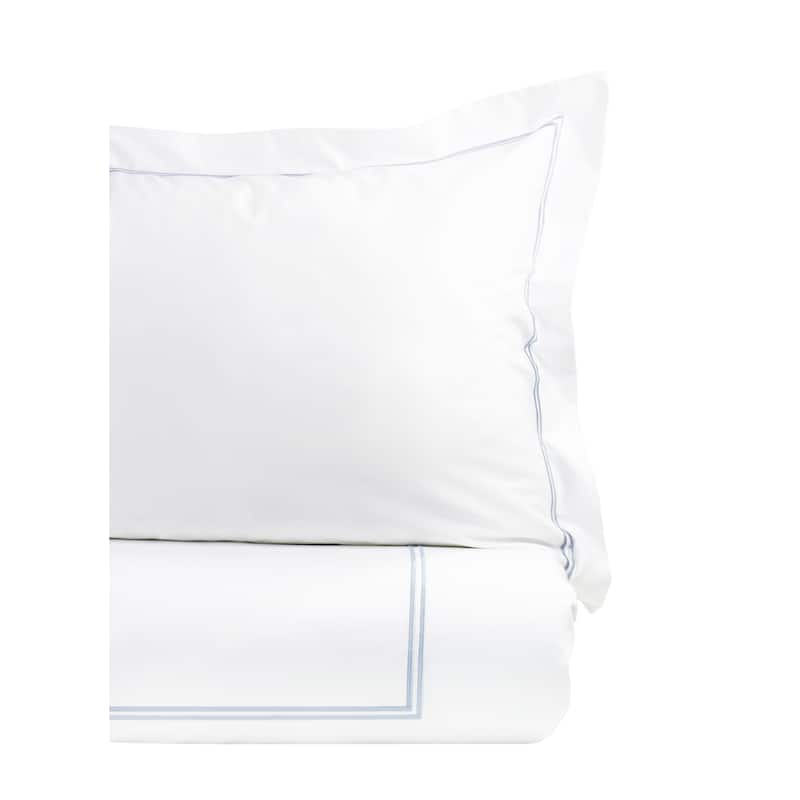 Home Sweet Home Collection Cotton 2 Stripe Embroidery Duvet Set