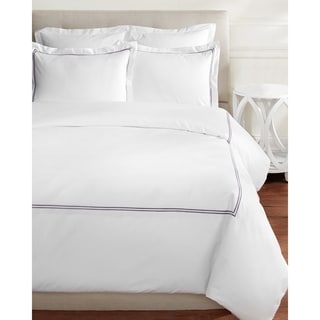 Home Sweet Home Collection Cotton 2 Stripe Embroidery Duvet Set - Bed Bath & Beyond - 24102224