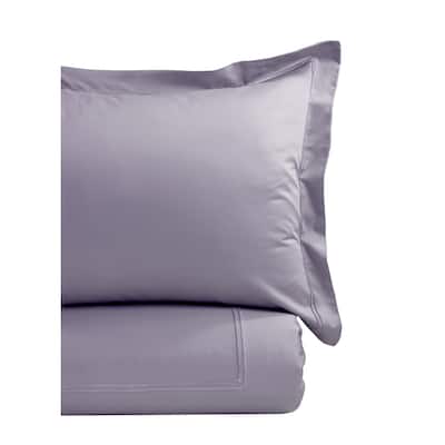Home Sweet Home Collection 600 Thread Count Cotton Color On Color Strip Embroidery Duvet Set