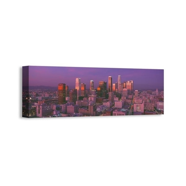 Art print POSTER CANVAS Los Angeles Skyline at Dusk