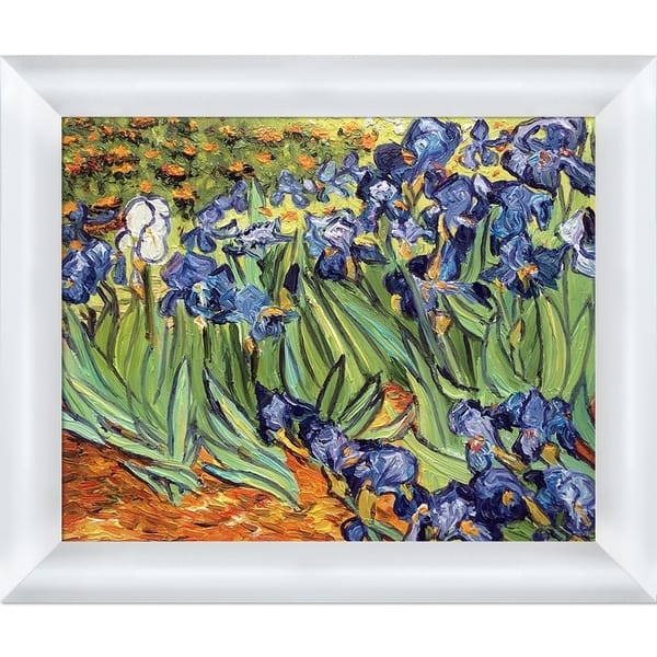Vincent Van Gogh 'Irises' Hand Painted Oil Reproduction - Overstock ...