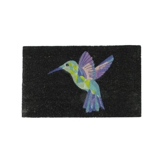 Hummingbird Welcome Mat Hummingbird Rectangular Welcome Coir Door Mat 18