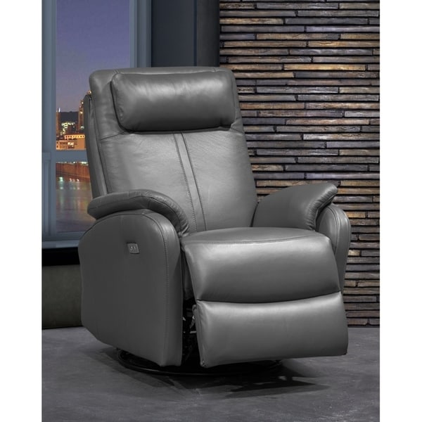 leather swivel rocking chair