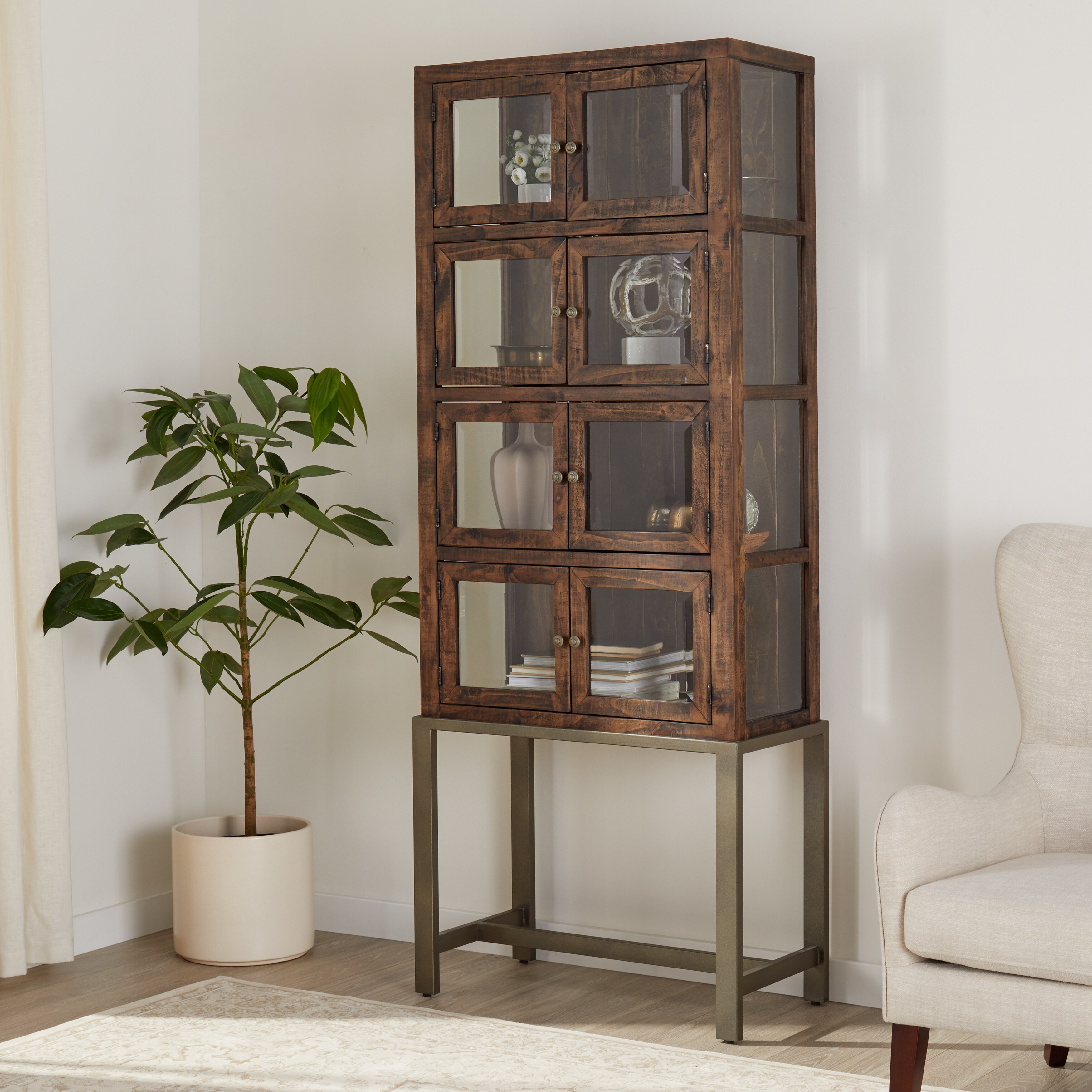 Shop Carbon Loft Moda 8 Door Display Cabinet Free Shipping Today