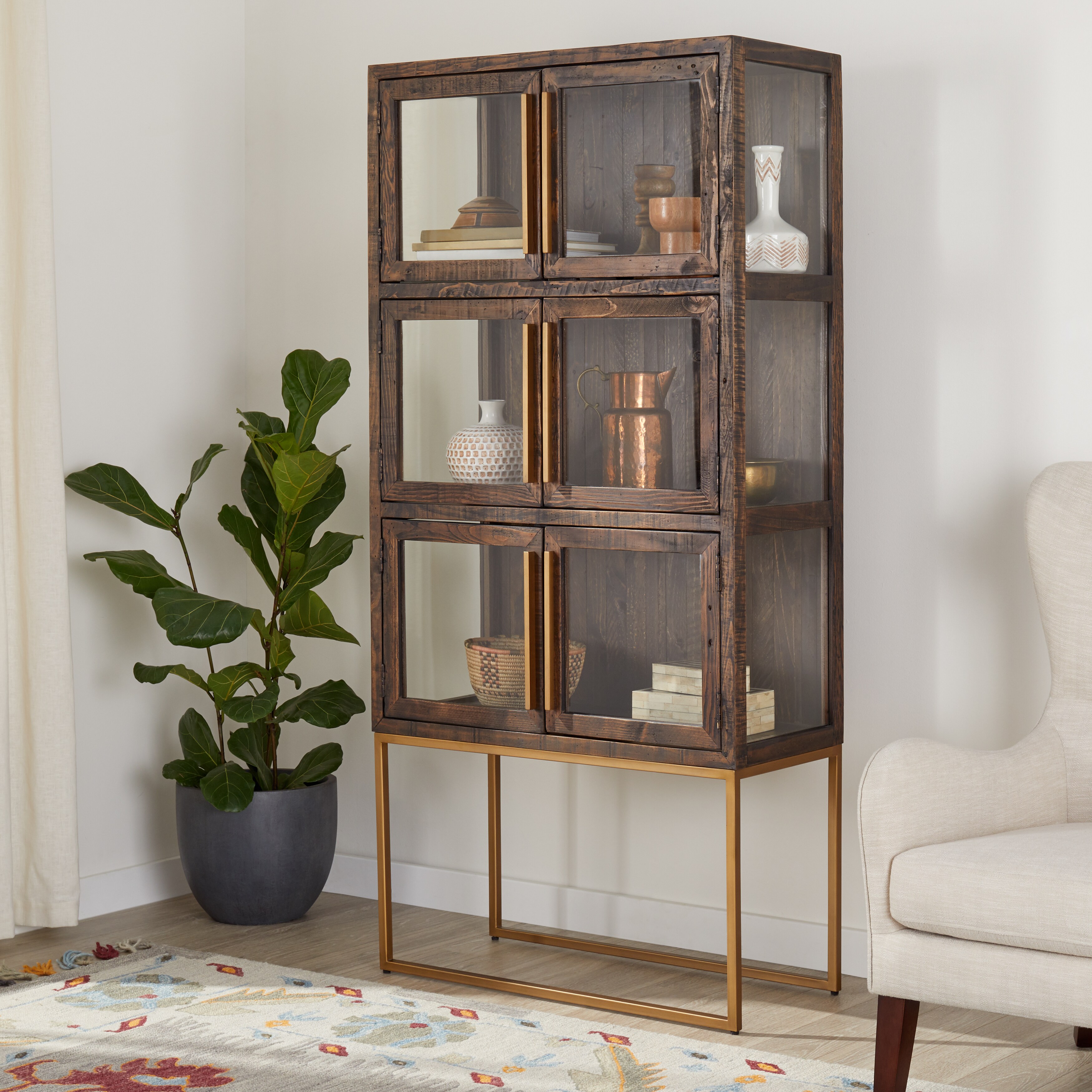 Shop Carbon Loft Monterey 6 Door Display Cabinet Free Shipping