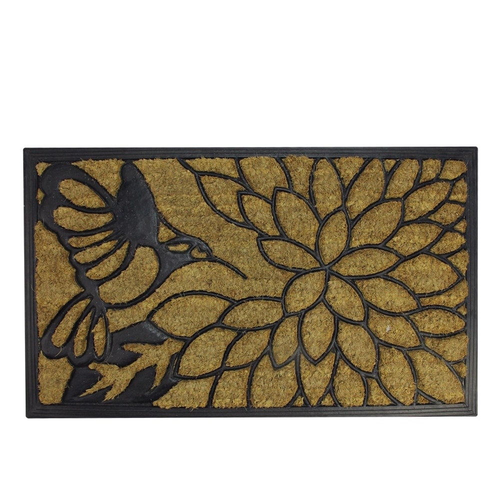 Amerihome 24 in. x 48 in. Decorative Scrollwork Indoor/Outdoor Entryway Rubber Door Mat (2-Pack)