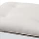 preview thumbnail 5 of 6, Glamour Style Off-White Fabric Ottoman by Baxton Studio