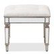 preview thumbnail 3 of 6, Glamour Style Off-White Fabric Ottoman by Baxton Studio