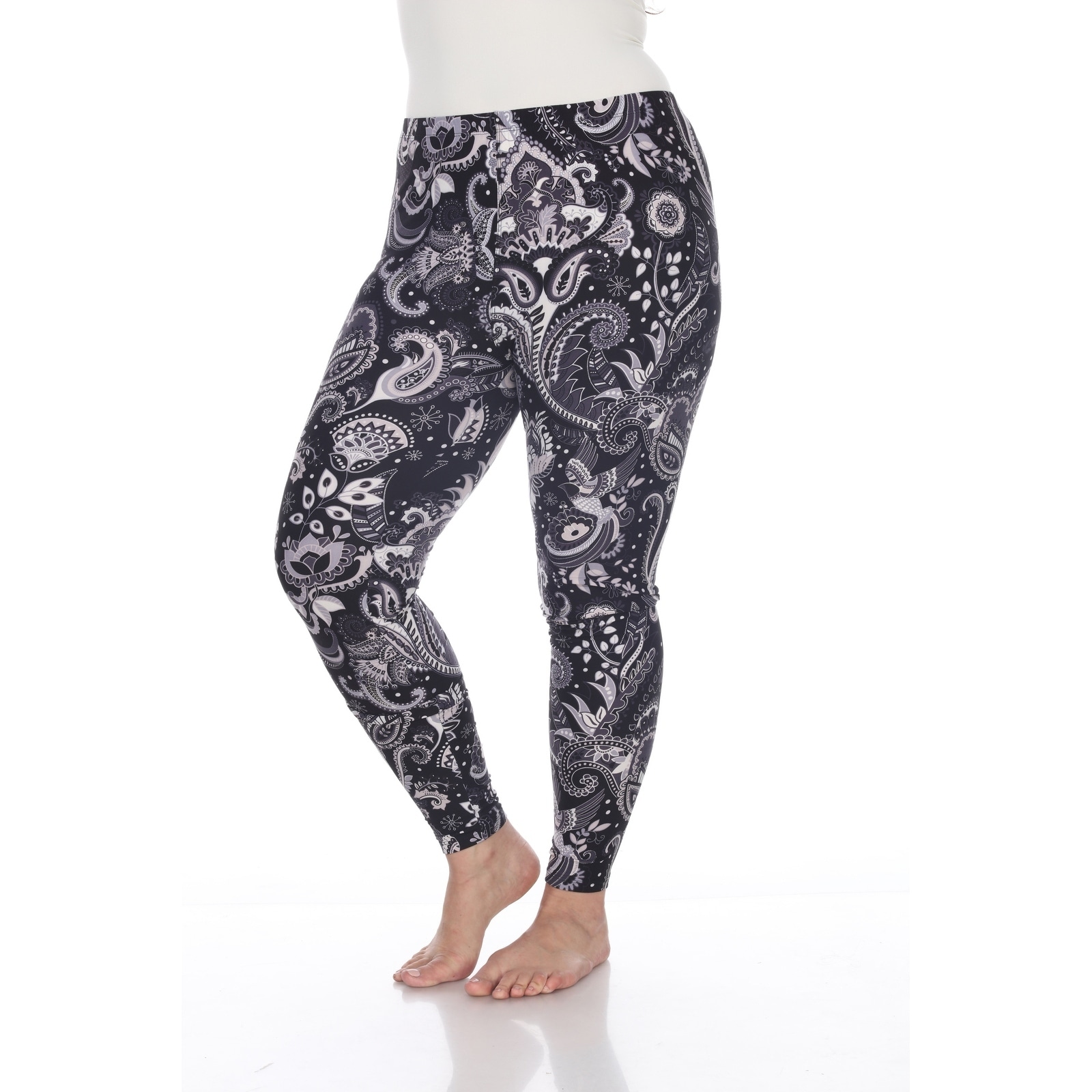 plus size printed leggings