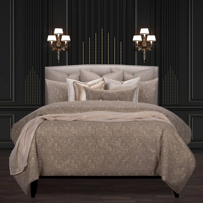 F Scott Fitzgerald Garden Party Bronze Luxury Duvet Cover and Insert Set