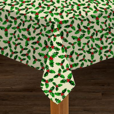 Christmas Holly Tablecloth