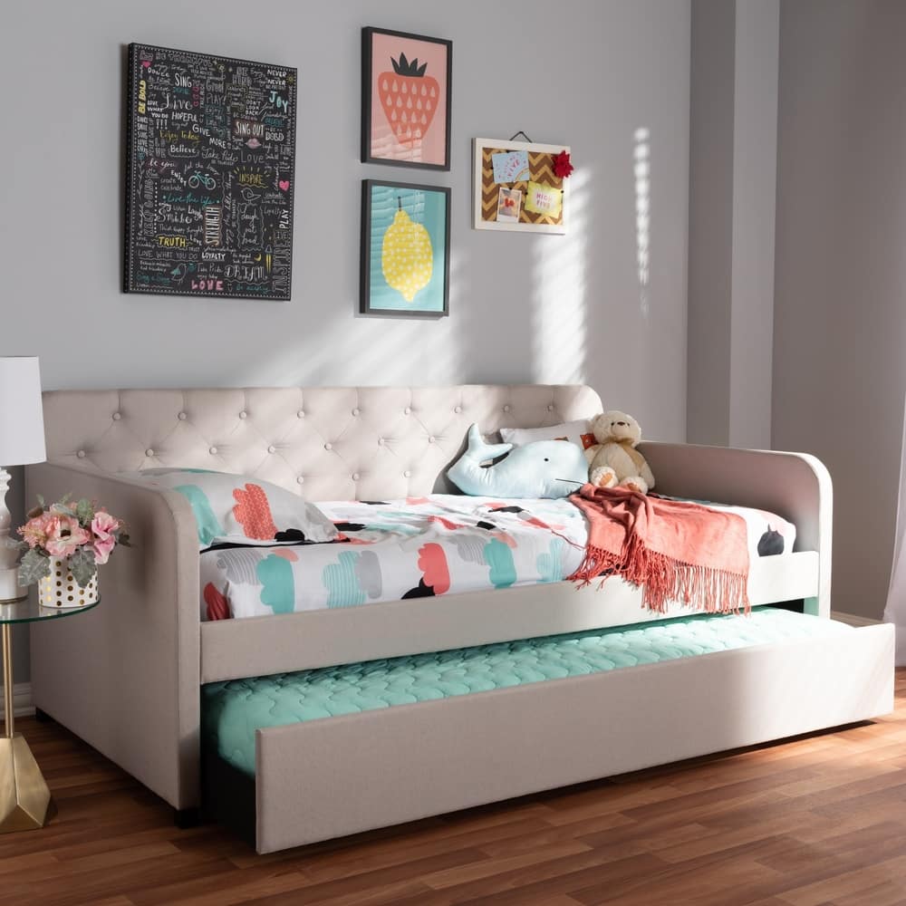 Taylor & Olive Damodar Contemporary Fabric Daybed