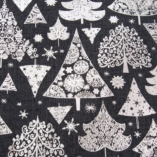 Shop Pillow Perfect Metallic Christmas Trees 17 Inch Pillow Gray