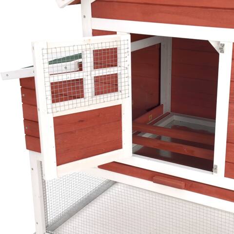 72.5 inch Modular Chicken Coop - The Chick-Inn with wire yard