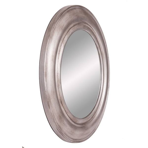 Shop Patton Wall Decor Pewter Finish Wood 30 Inch Round Porthole