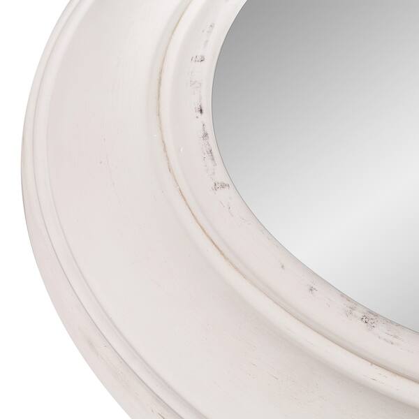 Shop Patton Wall Decor 30 Distressed White Round Port Hole Wall