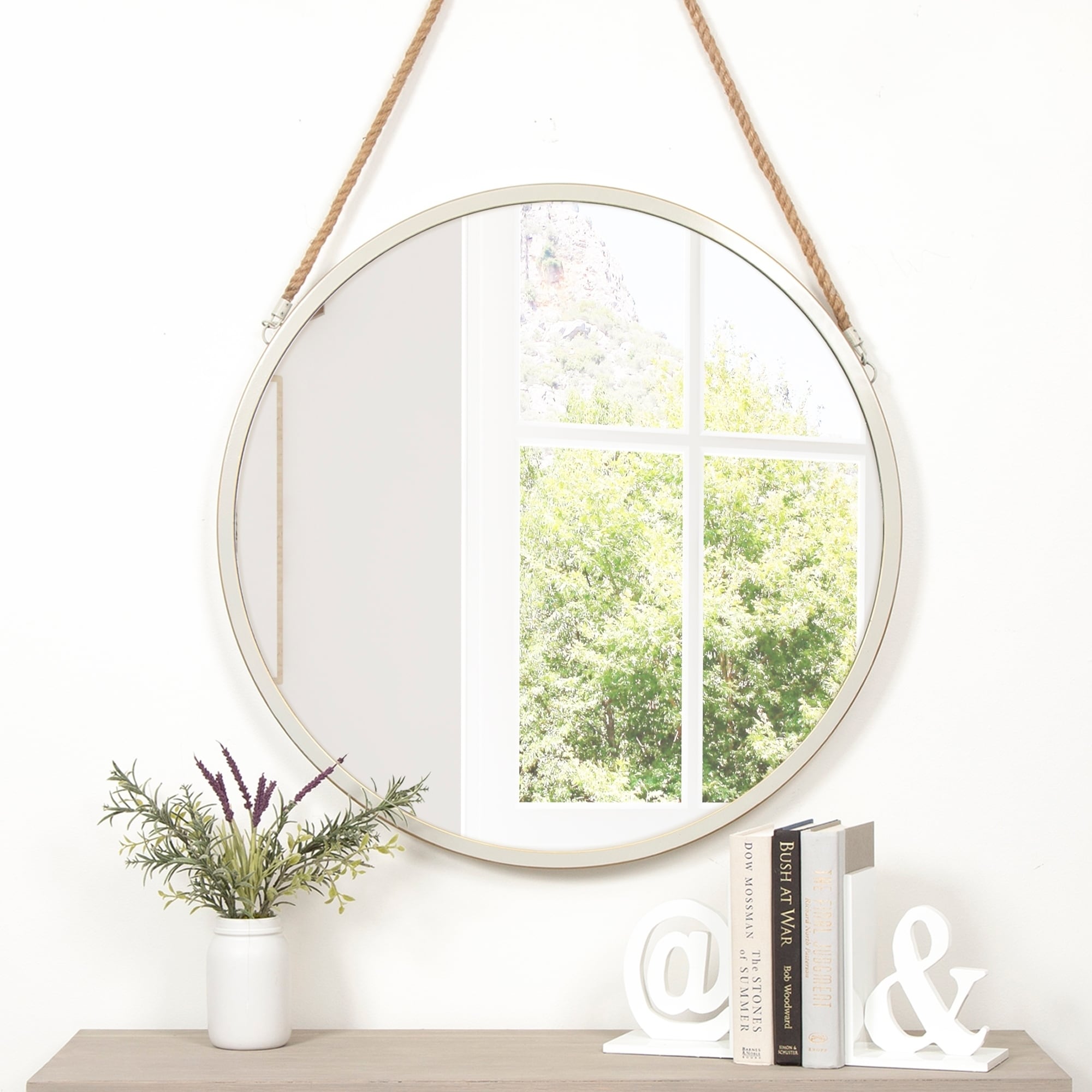 hanging wall mirror without nails
