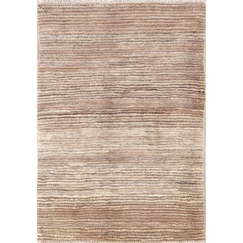 Hand Knotted Wool Gabbeh Shiraz Persian Carpet Area Rug For Bedroom - 4'0" x 2'10"