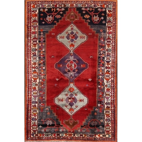 Gabbeh Kashkoli Classical Shiraz Handmade Area Rug Persian - 7'5" x 4'8"