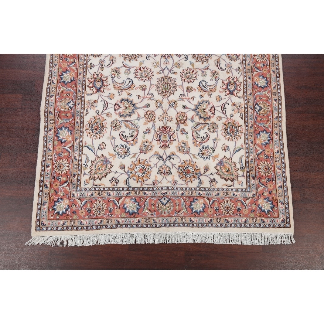 Hand Knotted Wool And Silk Fl Tabriz Persian Carpet Area Rug 9 11 X 6 Hand Knotted Wool And Silk Fl Tabriz Persian Carpet Area Rug 9 11 X 6