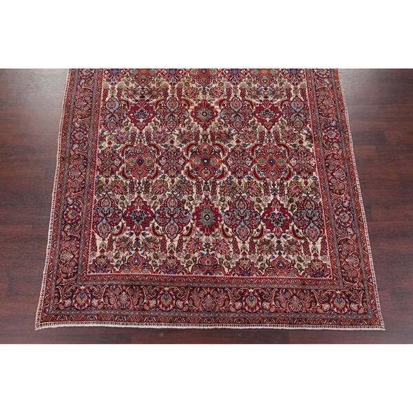 Handmade Floral Bidjar Kork Wool Persian Vintage Carpet Area Rug 11 0 X 7 5 On Sale Overstock 24113938