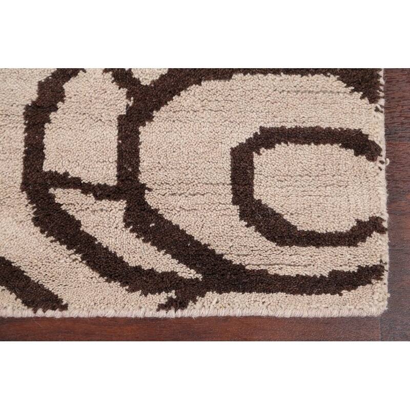 Handmade Wool Transitional Floral Modern Oushak Indian Oriental Area - 7'10" x 5'0"